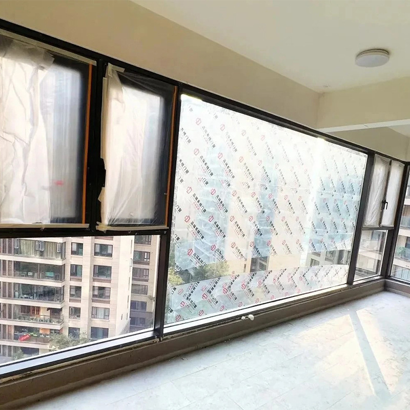 Puertas y ventanas de aleación de aluminio de doble capa de vidrio hueco ventanas de aislamiento acústico puente roto abierto nuevo estilo hermoso ventana panorámica de piso simple
