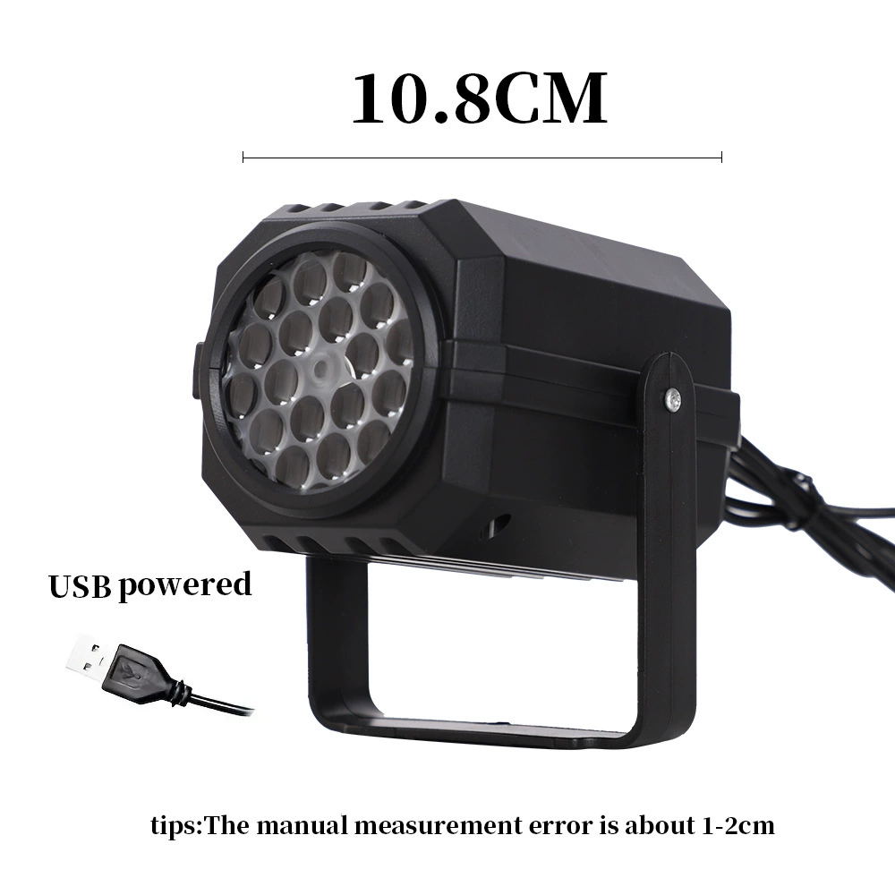Новый товар: рождественская проектор-лампа с 16 узорами, USB, изображения: снежинка, Хэллоуин, День святого Валентина — декоративная лампа