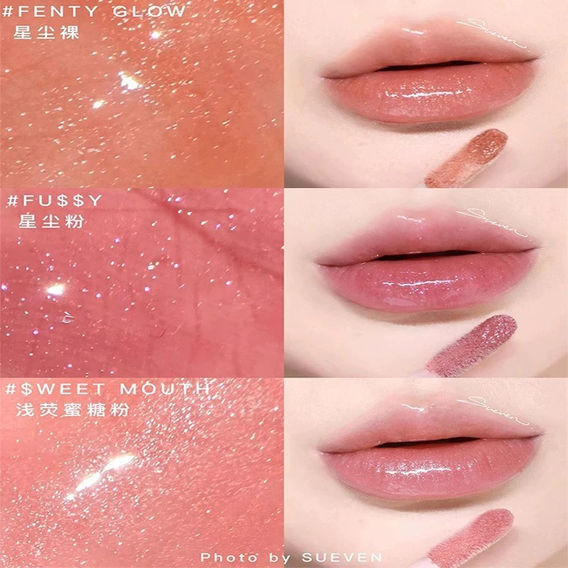 Плотный глянцевый блеск для губ FentyBeauty Rihanna с высоким блеском, водная световая зеркальная помада с блеском цвета, поток звёзд и пыли