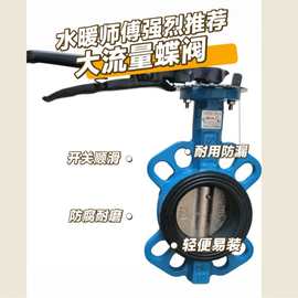 厂家直销对夹蝶阀高效密封工业管道必备