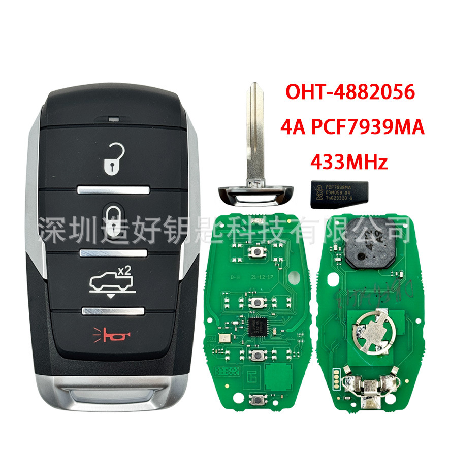 Oht-4882056 Smart Car Key for 2019-2020 Dodge Ram 1500 Pickup 4A 433