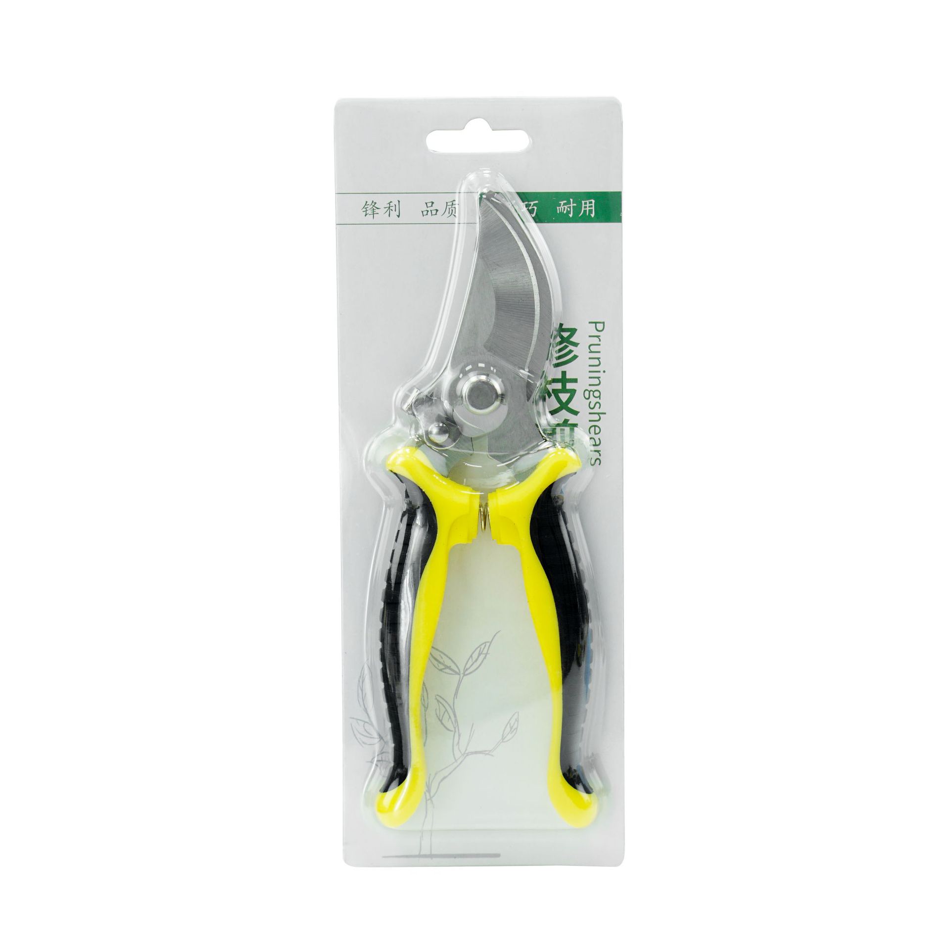 黄黑柄弯头 修枝剪 卡装