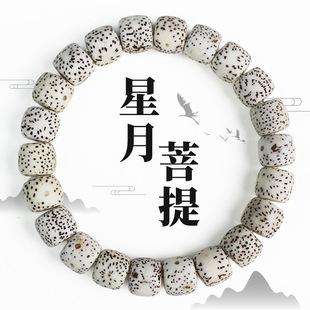 Xingyue Bodhi Bracelet Straight Cut Single Circle Bracelet Shun Bai Hainan Material Wen Play Bodhi Beads Men's and Women's Couple Jewelry