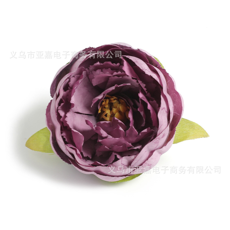 模擬牡丹牡丹花頭シルクフラワー結婚式 DIY 頭飾り布花素材アクセサリー写真装飾造花|undefined