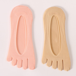 2438 Five-Toe Socks, Toe Socks, Split-Toe Socks, Invisible Low-Cut Summer Shallow Boat Socks, Sis-Shaped Women's Stockings, Thin Toes