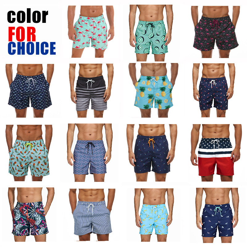Cross-Border European and American Summer Men's Shorts 3D Printed Fashion Quick-Drying Shorts Men's Sports Fitness Beach Shorts Order
