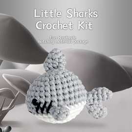 亚马逊爆款beginner crochet kit初学者钩针套件附有分步视频教程