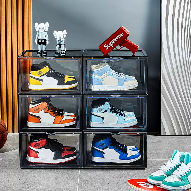 加厚透明鞋盒收纳盒男女鞋子收纳鞋盒防尘鞋柜鞋架门口进门鞋收纳