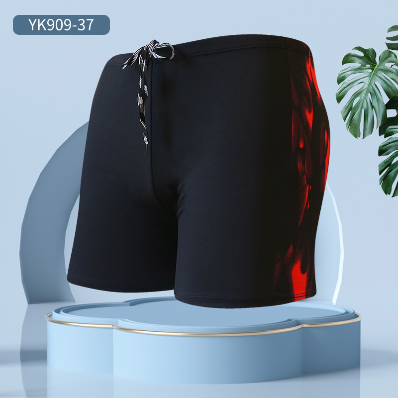 Pantalones de baño de talla grande personalizados ligeros para hombres pantalones de playa de aguas termales de ángulo plano anti-vergüenza pantalones de baño de secado rápido logotipo personalizado