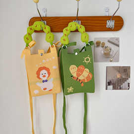 新款小众设计可爱卡通迷你针织手机包百搭小巧便携通勤斜挎小方包