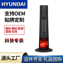 火焰山取暖炉暖风机家用电取暖器办公摇头立式速热浴室热风机批发