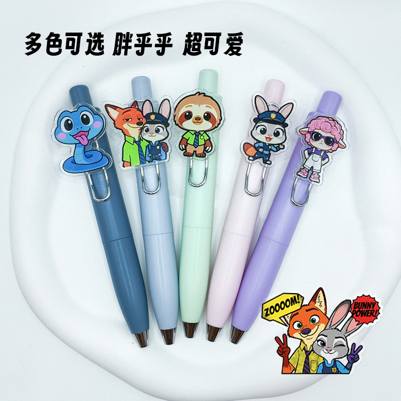 Mad Animal City Fat Pier bolígrafo neutro personalizado logotipo de dibujos animados bolígrafo de firma personalizado bolígrafo publicitario