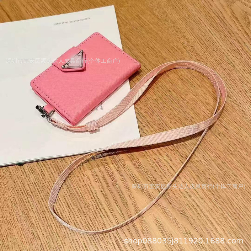 欧美潮牌工作证卡套男女款工牌门禁卡身份证银行卡保护套斜挎挂脖|undefined