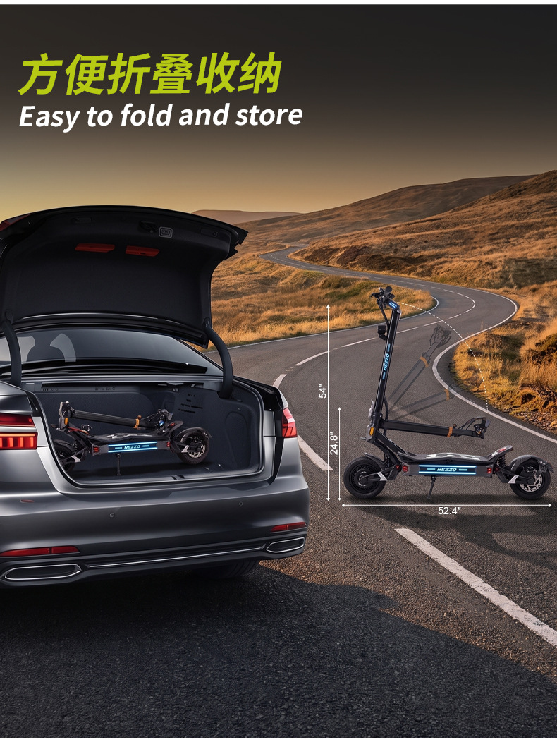 Cross-border export exclusive F7 electric scooter with dual motors, high power, customizable for adults, foldable for commuting