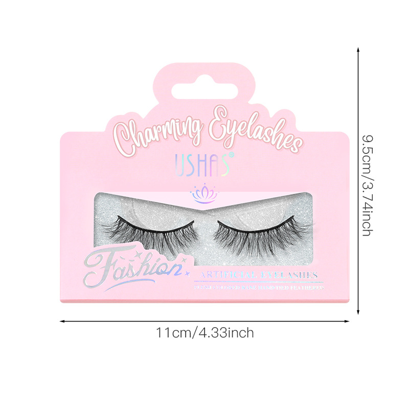 USHAS punto transfronterizo venta caliente maquillaje de ojos 3D grueso conjunto de pestañas falsas