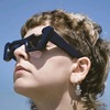 Tide, sunglasses, trend glasses solar-powered hip-hop style, cat's eye, 2023 collection, European style