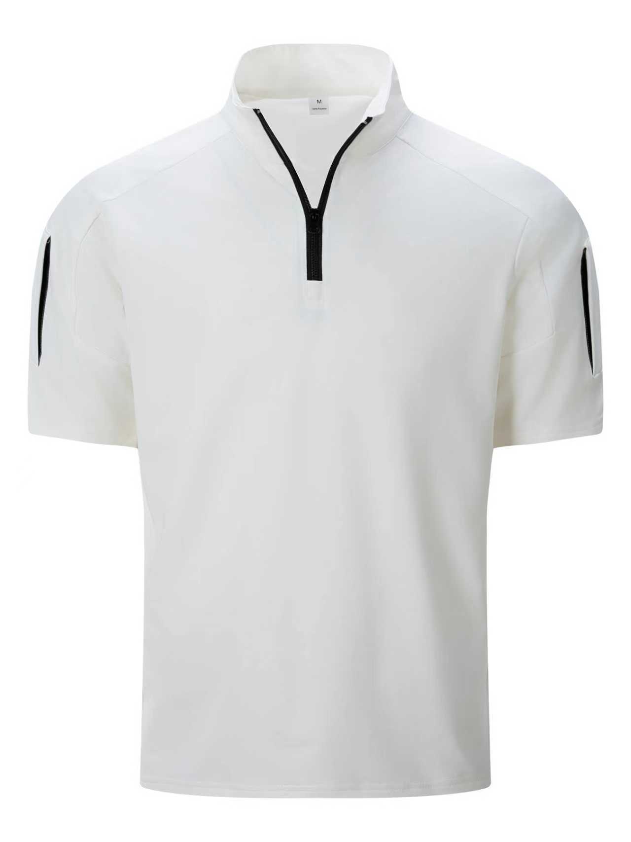 Men's Summer Tactical Sportswear Set, Quick-Dry Two-Piece Outfit With Arm Pocket For Outdoor Training & Casual Wear_viptrois.com