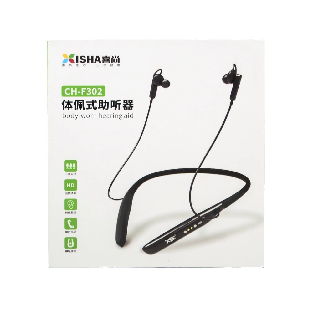 喜尚 спортивный слуховой аппарат CH-F302 с зарядкой, Bluetooth слуховой аппарат, подходит для пожилых с нарушением слуха