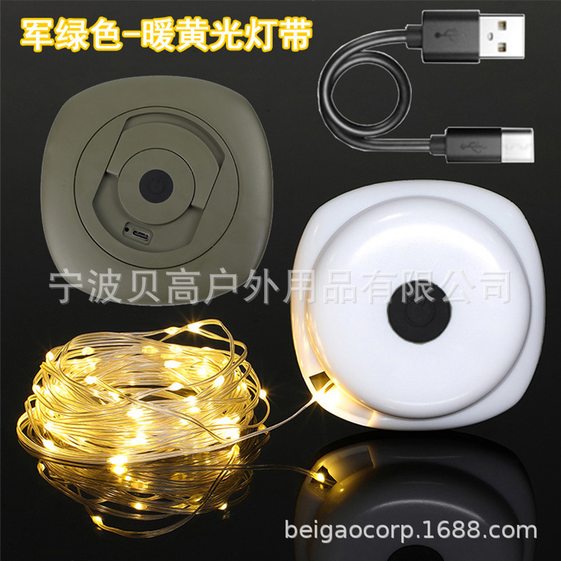 Iluminación de Navidad camping luz LED luz con tienda al aire libre campamento linterna recargable larga resistencia camping Luz