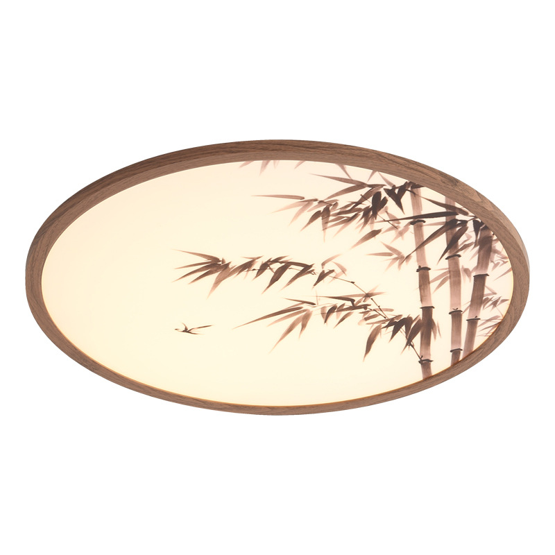 Luz de techo de la sala de estar de estilo antiguo estilo Song estética protección de los ojos bambú ambiente retro creativo toda la casa paquete de lámpara 263L