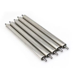 Roller unpowered roller stainless steel double-row sprocket roller conveying equipment CNC CNC turning parts processing rubber roller