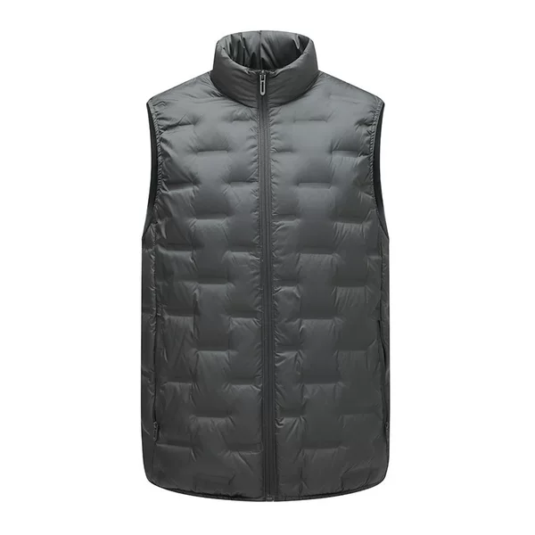 Popular down vest for young and middle-aged men, new technology with double-layer adhesive, new winter model filled with duck down for warmth