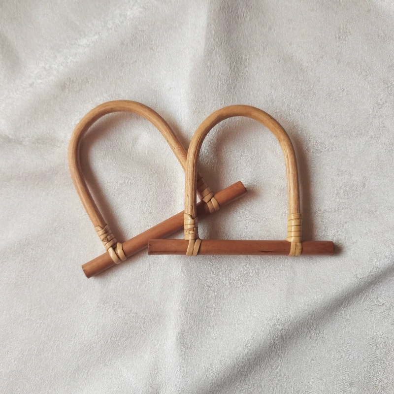 Craft factory direct wholesale rattan woven luggage handle accessories decorative crafts