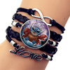 Zodiac signs, woven bracelet, jewelry, accessory, with gem