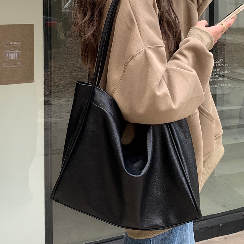 Neu Weiche Leder Große Kapazität Tote für frauen Tasche Handheld, Einzigartiges Design, Eine Schulter Unterarm Tasche, Klasse_voghion.com
