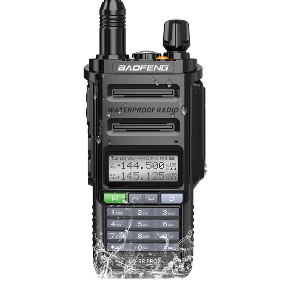 Walkie-talkie Baofeng BF-UV9R PRO con carga directa tipo C, resistente al agua IP68, intercomunicador UV9R