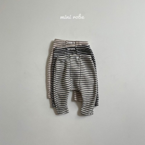 ins Korean style baby striped large PP leggings for spring and autumn male and female babies loose double-level striped pants that can be worn outside