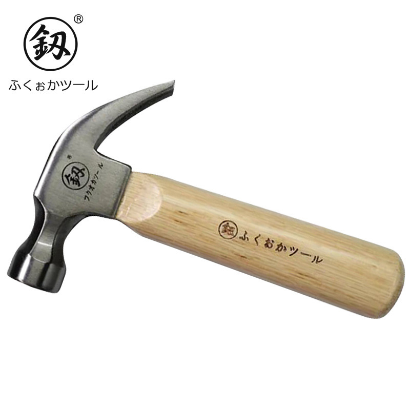 福岡工具 ミニ羊角ハンマー 高品質木製ハンドル 磁気ハンマー 鉄ハンマー 鉄製ハンマー|undefined