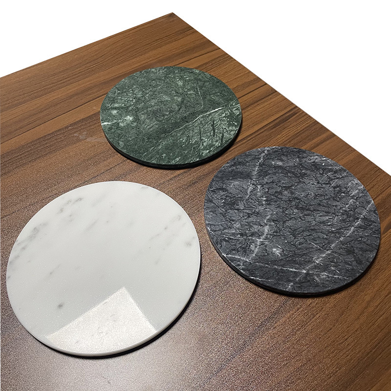Nordicins creativo redondo bandeja de mármol natural minimalista almacenamiento de baño de hotel modelo de habitación adornos bandeja