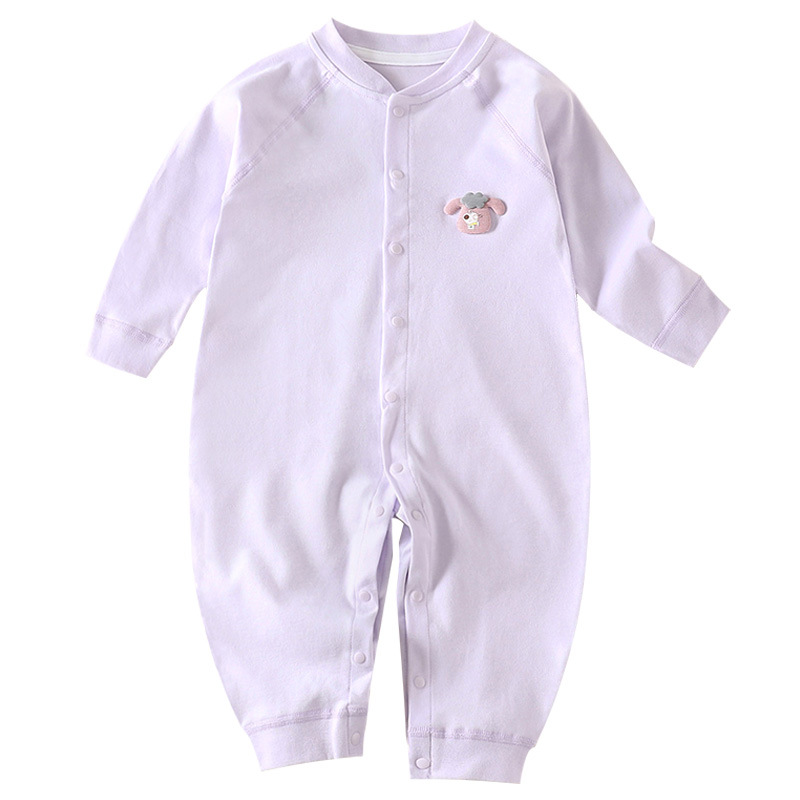 Ropa de algodón para bebés recién nacidos ropa de escalada primavera y otoño sin hueso ropa interior pijamas