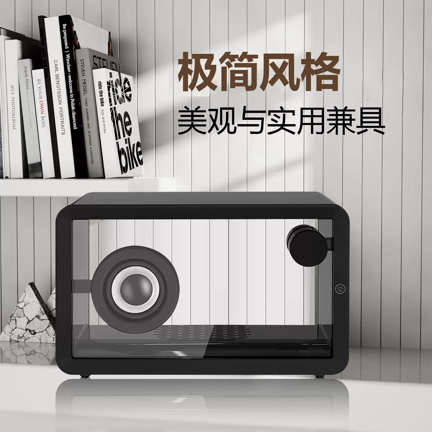 2025年新款简约透明蓝牙音响带氛围灯便携式音箱七彩创意音响礼品