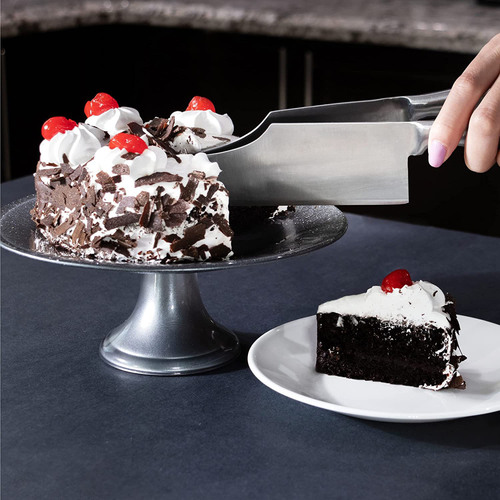 Amazon Stainless Steel Double Sided Cutter Birthday Cake Knife Kitchen Adjustable Cheese Cutter Baking Cake Clippers