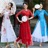 Классический комплект, этническая спортивная одежда, ципао, китайский стиль