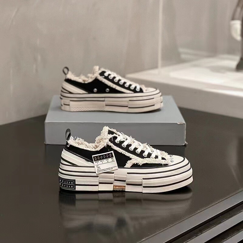 Wu Jianhao's same style beggar's shoes canvas shoes half-support men's shoes women's shoes rough edge trend platform height-increasing casual shoes Wu Jianhao's same style beggar's shoes canvas shoes half-support men's shoes women's shoes rough edge trend platform height-increasing casual shoes