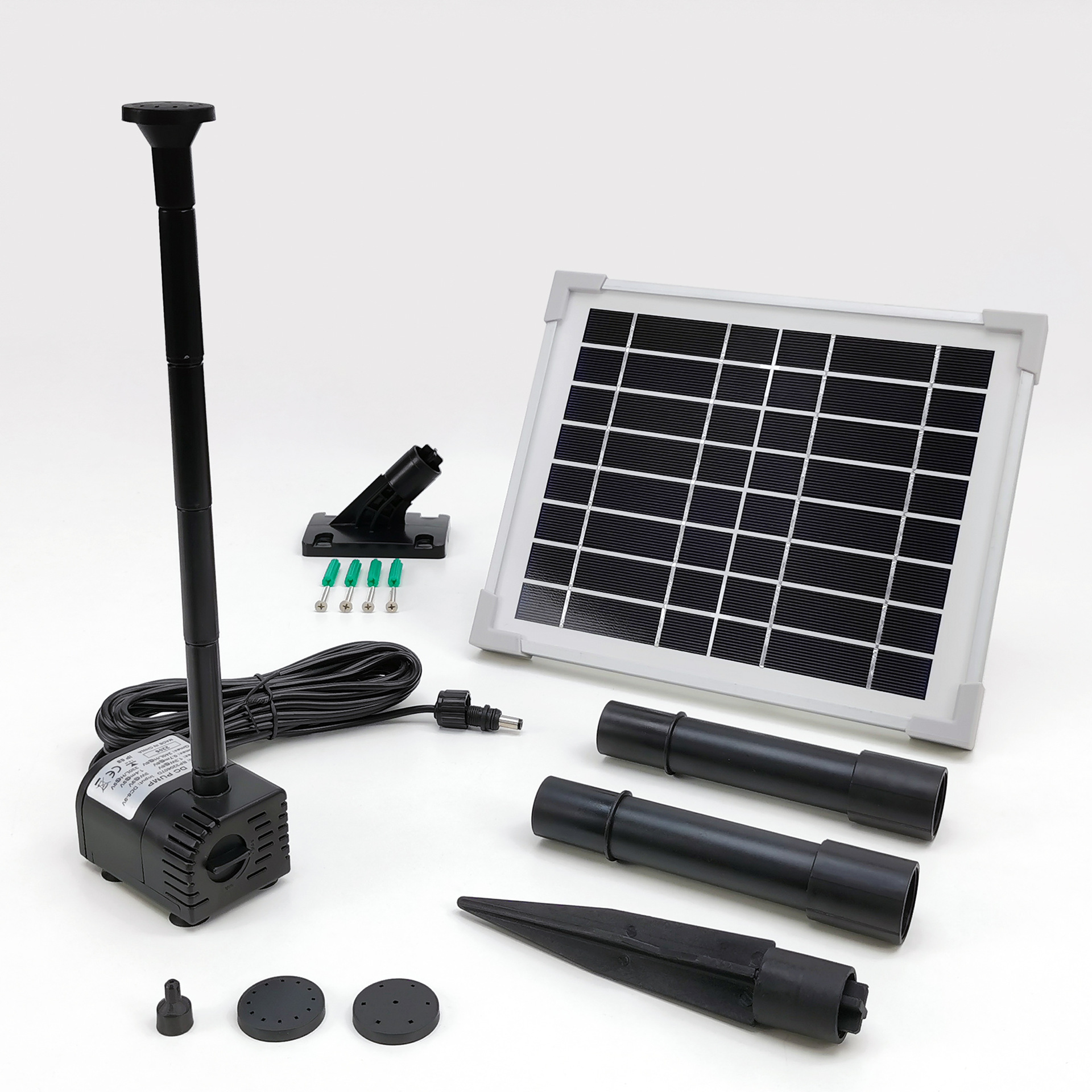 6W/8V储能式太阳能喷泉泵花园池塘景观泵-SPB6-320607D