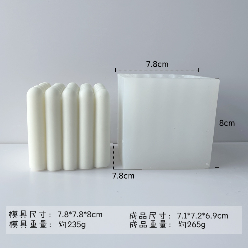 Transfronteriza geométrica BOLA MÁGICA vela molde de silicona diamante superficie bola polígono cubo aromaterapia vela molde al por mayor