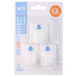 办公文具1.5kg白色方型活动粘钩免钉无痕挂钩3只/卡ARCN8289挂钩