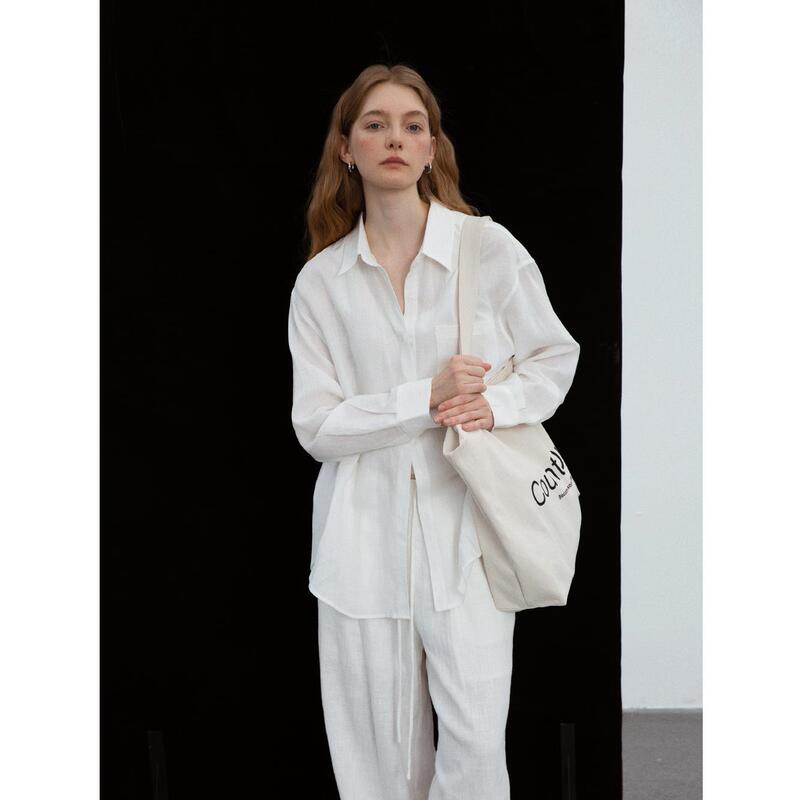 Countonme Lazy and Comfortable Tencel Linen Shirt, Summer Sun Protection Cardigan, Lightweight and Breathable Long-Sleeved Shirt Countonme Lazy and Comfortable Tencel Linen Shirt, Summer Sun Protection Cardigan, Lightweight and Breathable Long-Sleeved Shirt