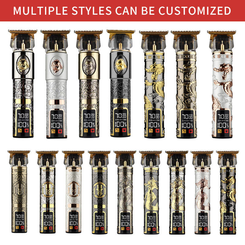 Oil head clipper hair clipper electric hair clipper shaving head electric push t9 carving electric clipper Buddha head electric clipper cross-border