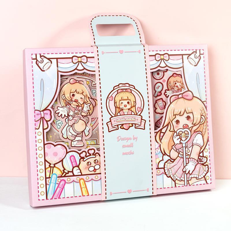 [Voice of Love] Small Mochi ledger set gift box notebook high-looking diary rising star