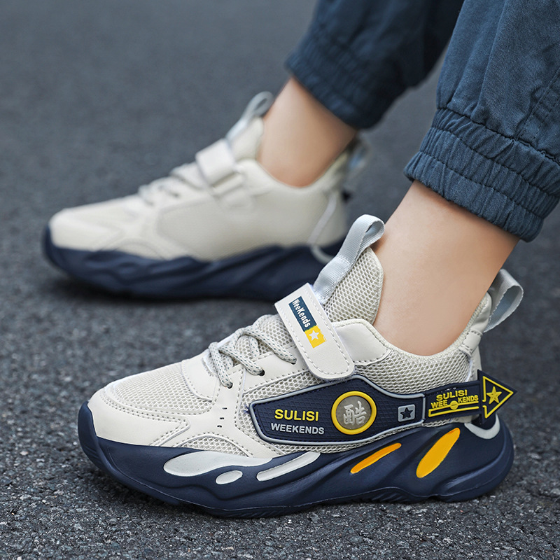 2024 otoño nuevos zapatos para niños zapatos deportivos casuales para niños zapatos de malla para niños grandes zapatos de running suaves