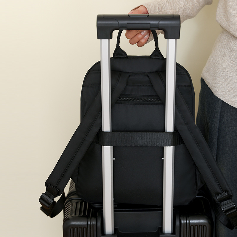 Mochila casual para mujer 2024 – color sólido, gran capacidad, estilo simple y versátil, ideal para estudiantes