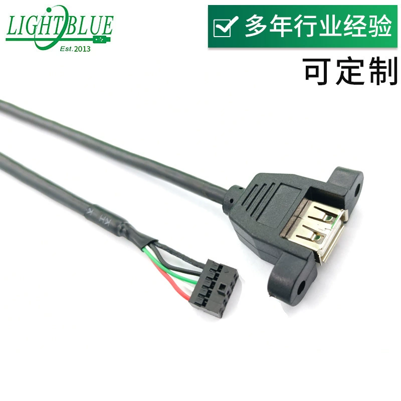 Производственный настраиваемый оптовый USB A соединительный кабель с ушками для поворота DuPont 2.0 с выпуклой точкой передачи данных