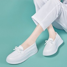 白色护士鞋女软底透气不累脚防滑防臭舒适秋季厚底百搭医护工作鞋