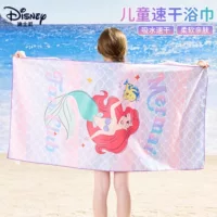 Новое банное полотенце Disney для детей, средних и больших детей, для пляжного плавания, быстросохнущее зимнее теплое банное полотенце для девочек 2025 года.