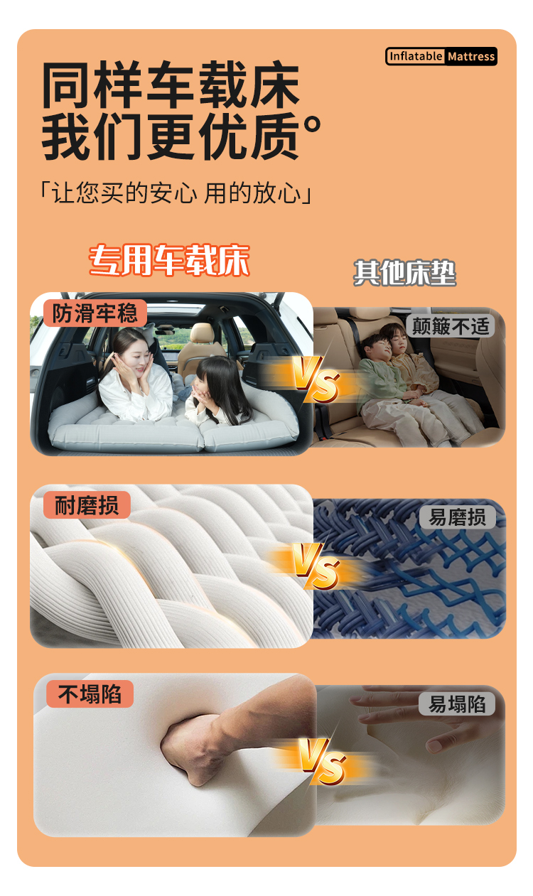 FAW Besturn NAT car bed, rear inflatable mattress, trunk air mattress, foldable sleeping pad for sleeping in the car